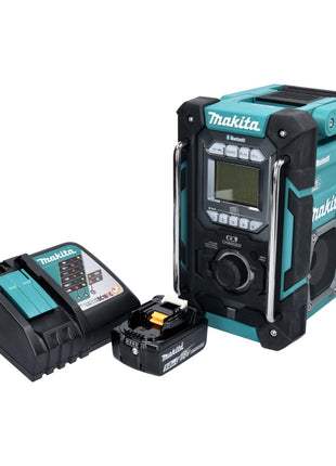 Radio de chantier à batterie Makita DMR 301 RT1 12 V max. - 18 V DAB / DAB+ / Bluetooth + 1x batterie 5,0 Ah + chargeur