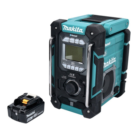 Radio de chantier à batterie Makita DMR 301 G1 12 V max. - 18 V DAB / DAB+ / Bluetooth + 1x batterie 6,0 Ah - sans chargeur