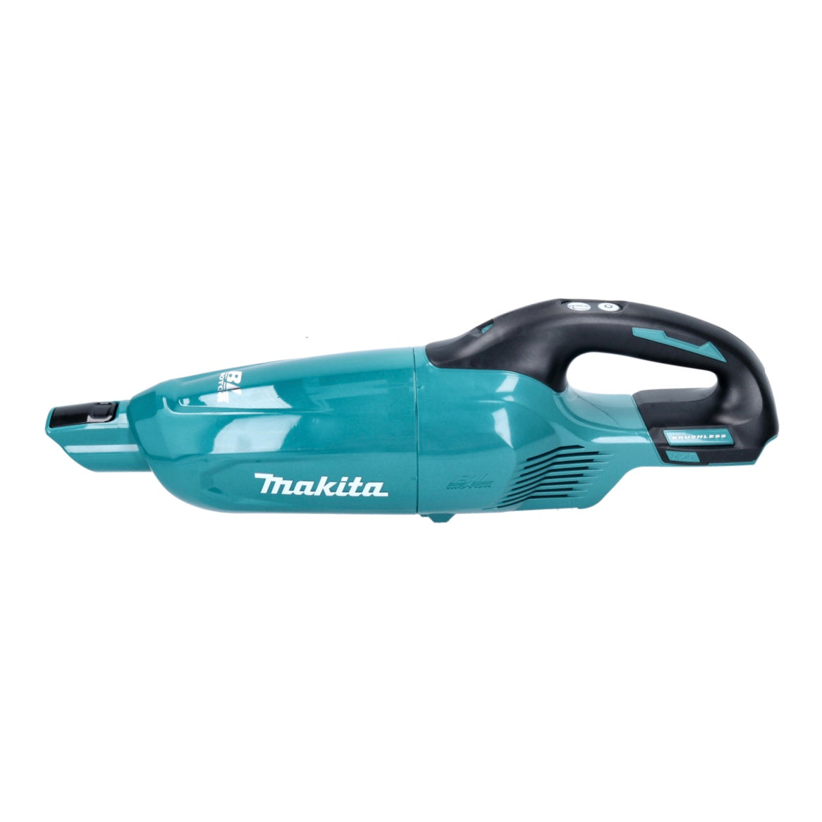 Makita DCL 281 FZ Akku Staubsauger 18 V Brushless + Zyklon Abscheidervorsatz + Teppich Bodendüse - ohne Akku, ohne Ladegerät