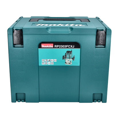 Défonceuse Makita RP 2303 FCXJ 2100 watts course 70 mm + butée + Makpac