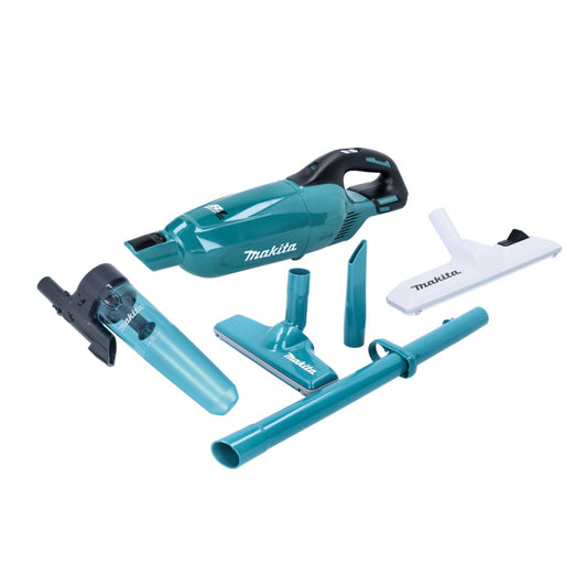 Makita DCL 281 FZ Akku Staubsauger 18 V Brushless + Zyklon Abscheidervorsatz + Umschalt Bodendüse - ohne Akku, ohne Ladegerät - Toolbrothers