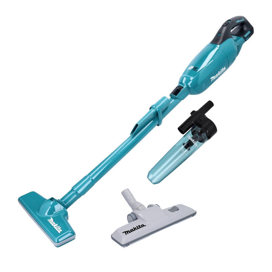 Aspirateur sans fil Makita DCL 280 FZ 18 V sans balais + accessoire séparateur cyclone + suceur de sol commutable - sans batterie, sans chargeur