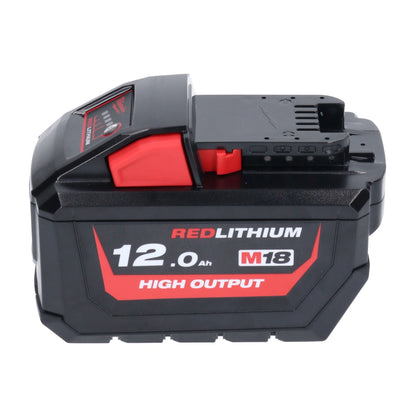 Milwaukee M18 HB12 High Output 18 V 12,0 Ah / 12000 mAh Li-Ion Akku ( 4932464260 ) mit Ladestandsanzeige - Toolbrothers