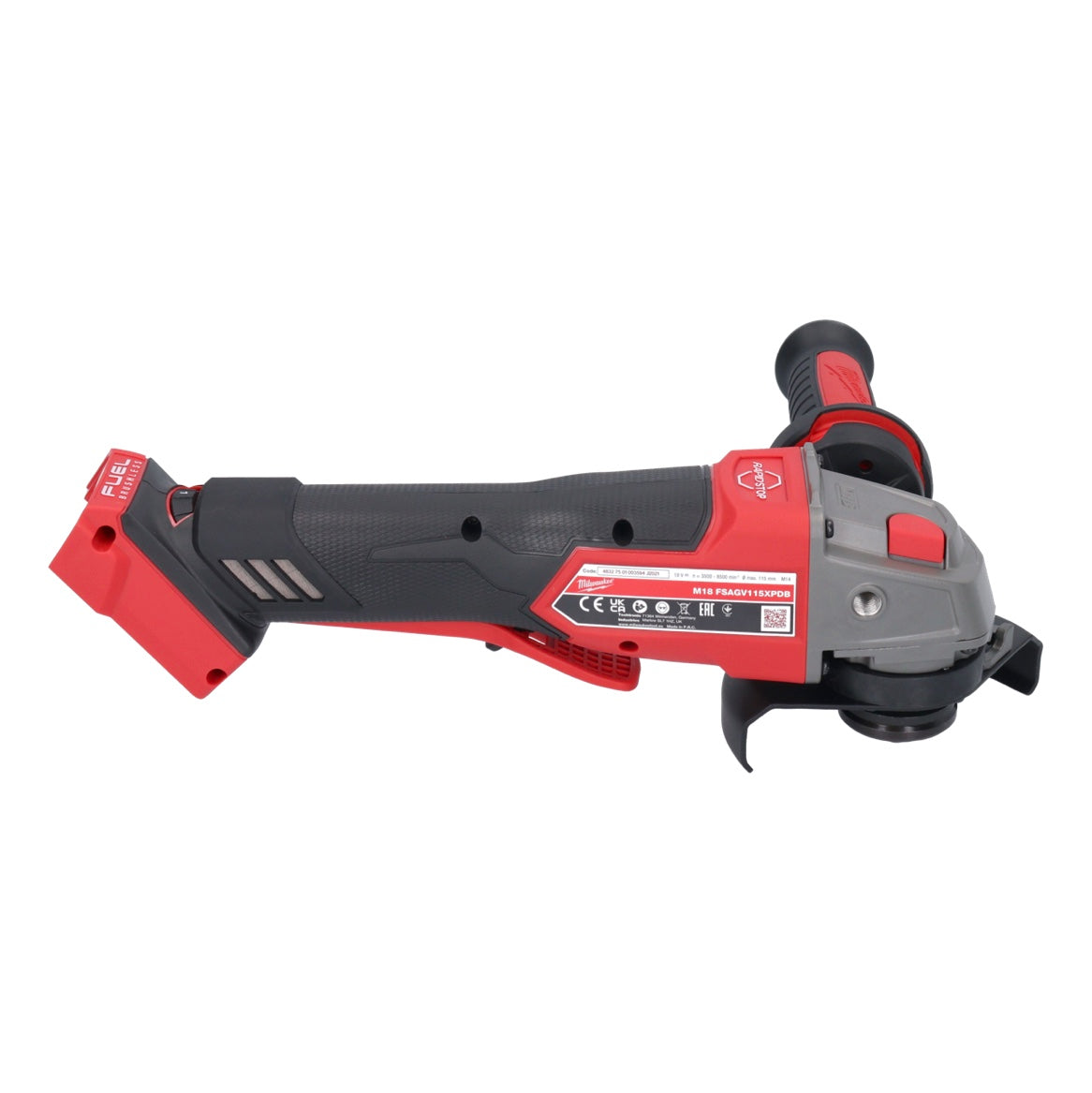 Meuleuse d'angle sur batterie Milwaukee M18 FSAGV115XPDB-602 18 V 115 mm sans balais + 2x batteries 6,0 Ah + chargeur