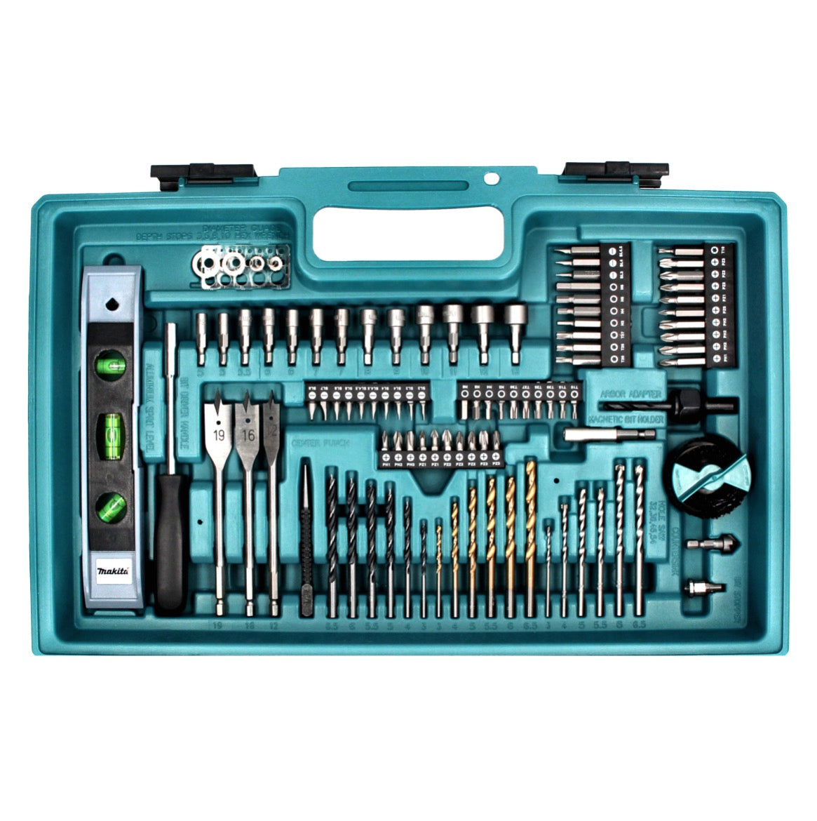 Makita DTD 152 SAX5 Akku Schlagschrauber 18 V 165 Nm + 1x Akku 2,0 Ah + Ladegerät + 101 tlg. Zubehör Set + Koffer