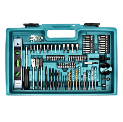 Makita DHP 480 SAX5 Akku Schlagbohrschrauber 18 V 54 Nm + 1x Akku 2,0 Ah + Ladegerät + 101 tlg. Zubehör Set + Koffer