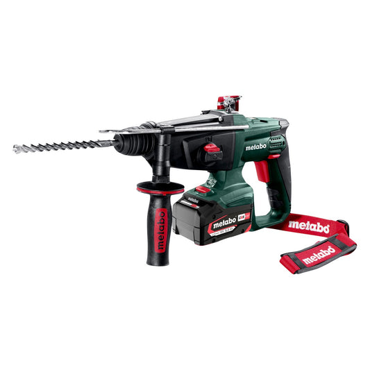 Marteau combiné à batterie Metabo KHA 18 LTX 18 V 2,2 J SDS Plus (600210650) + 2x batterie 5,2 Ah + chargeur + métaBOX