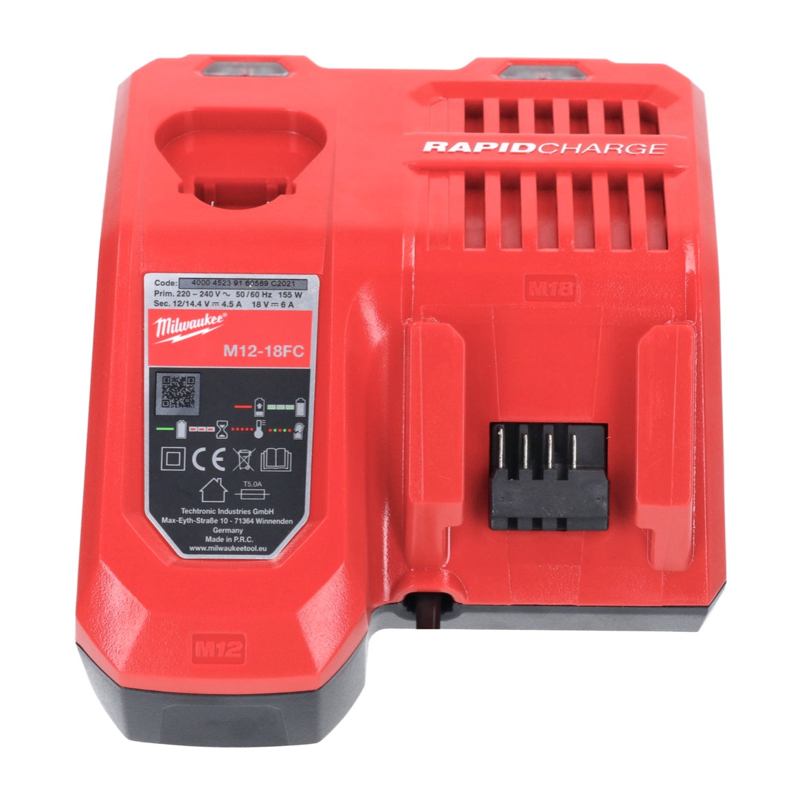 Milwaukee M18 NRG-1203 Akku Starter Set 3x 18 V 12,0 Ah / 12000 mAh Li-Ion Akku ( 3x 4932464260 ) + M12-18 FC Schnell Ladegerät ( 4932451079 ) - Toolbrothers