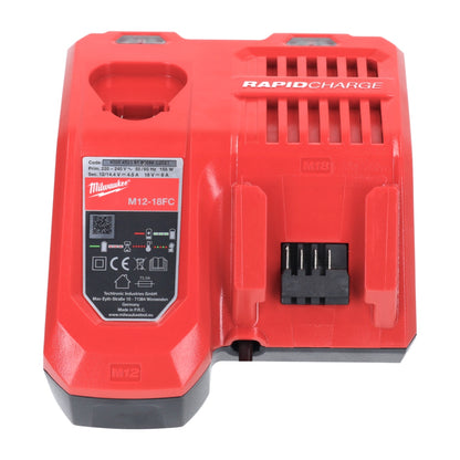 Milwaukee M18 NRG-1203 Akku Starter Set 3x 18 V 12,0 Ah / 12000 mAh Li-Ion Akku ( 3x 4932464260 ) + M12-18 FC Schnell Ladegerät ( 4932451079 ) - Toolbrothers