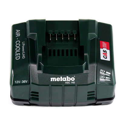 Kit de base de batterie Metabo 18V avec 2x batteries 5,2Ah + chargeur ASC 145 (685051380)