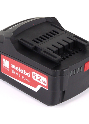 Kit de base de batterie Metabo 18V avec 2x batteries 5,2Ah + chargeur ASC 145 (685051380)