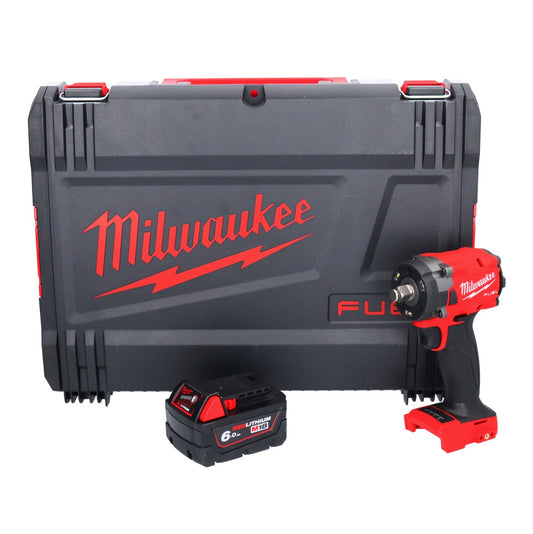 Clé à chocs sans fil Milwaukee M18 FIW2F12-601X 18 V 339 Nm 1/2" brushless + 1x batterie 6,0 Ah + boîtier HD - sans chargeur