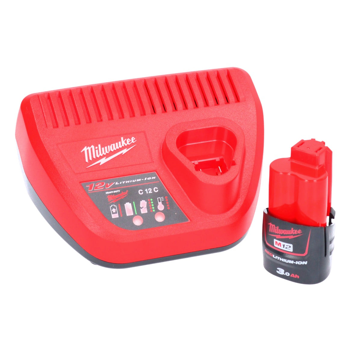 Scie circulaire manuelle à batterie Milwaukee M12 CCS44-301C 12 V 140 mm sans balais + 1x batterie 3,0 Ah + chargeur