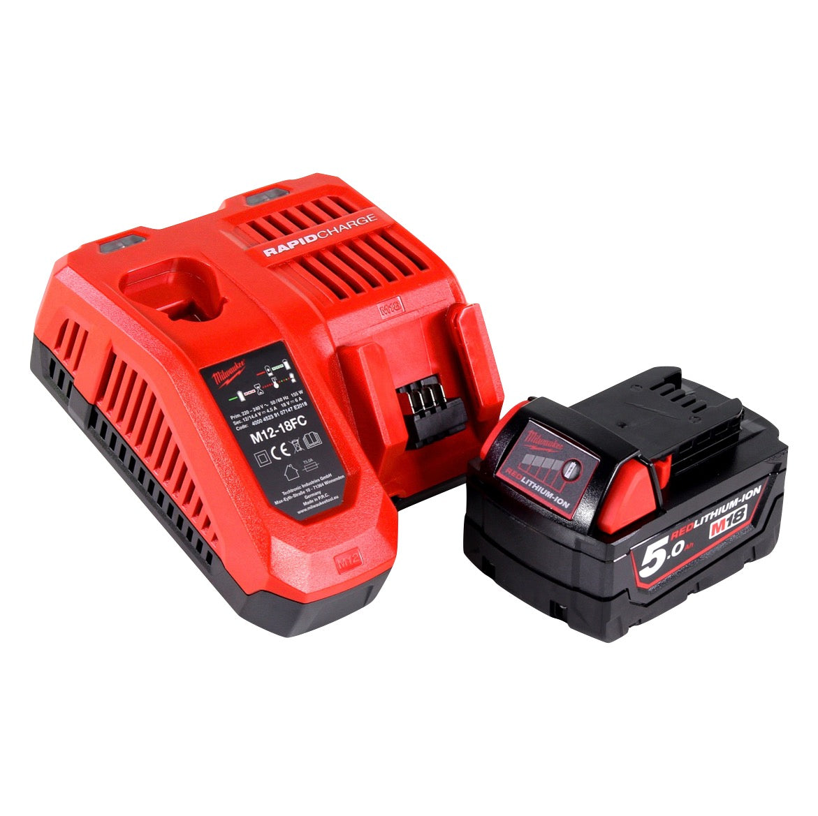 Milwaukee M18 FBL-501FC Akku Laubbläser Brushless + 1x Akku 5,0 Ah + Ladegerät - Toolbrothers