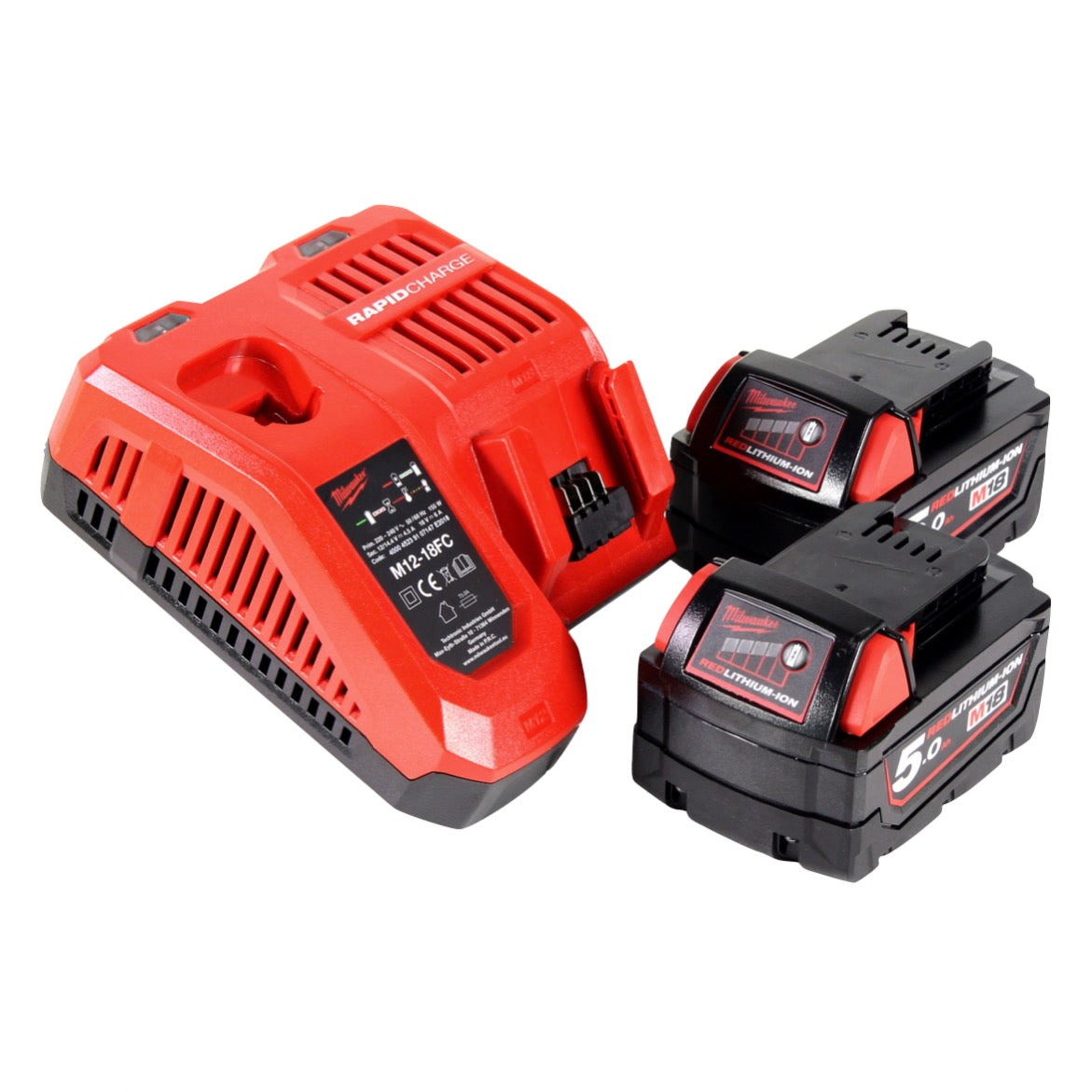 Milwaukee M18 FBL-502FC Akku Laubbläser Brushless + 2x Akku 5,0 Ah + Ladegerät - Toolbrothers