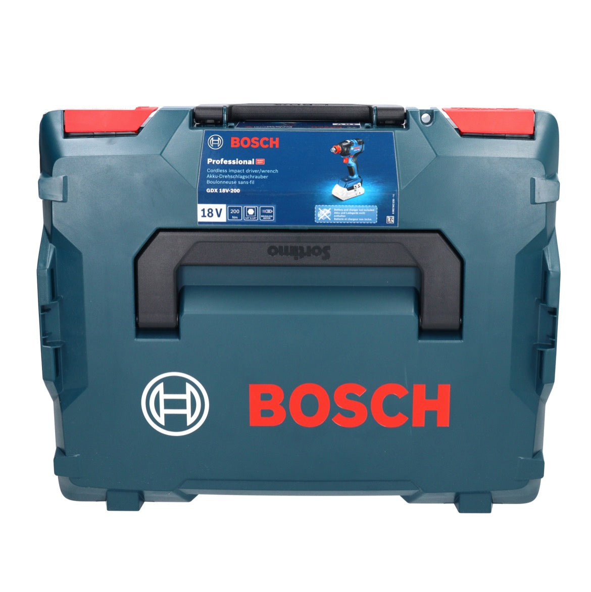 Clé à chocs rotative sans fil Bosch GDX 18V-200 Professional 18 V 200 Nm brushless (06019J2205) + L-BOXX - sans batterie, sans chargeur