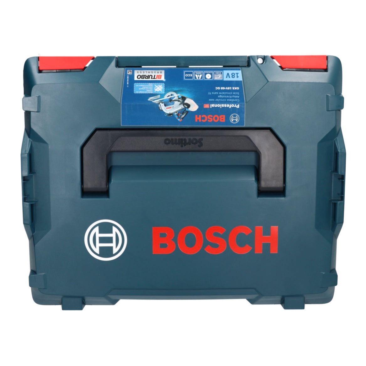 Scie circulaire sans fil Bosch GKS 18V-68 GC Professional 18 V 190 mm Biturbo Brushless (06016B5100) + L-BOXX - sans batterie, sans chargeur