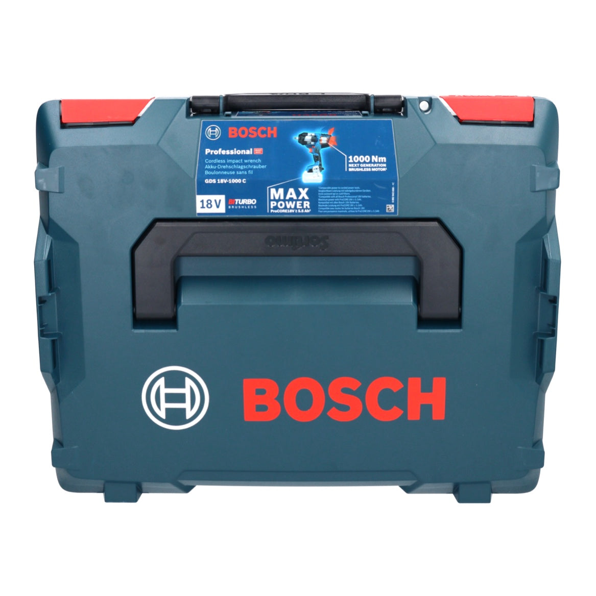 Bosch GDS 18V-1000 C Professional Akku Drehschlagschrauber 18 V 1000 Nm BITURBO Brushless + GCY 42 Bluetooth Modul + L-Boxx ( 06019J8001 ) - ohne Akku, ohne Ladegerät - Toolbrothers