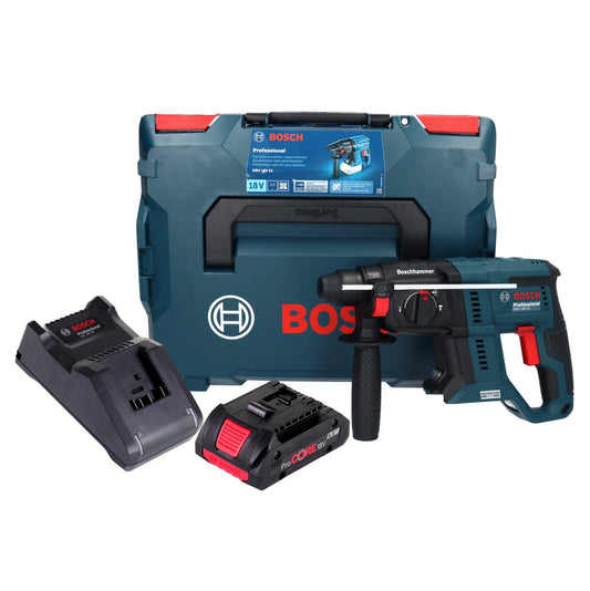 Bosch GBH 18V-21 Professional marteau perforateur sans fil 18 V 2,0 J sans balais + 1 batterie ProCORE 4,0 Ah + chargeur + L-BOXX