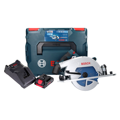 Scie circulaire sans fil Bosch GKS 18V-68 GC Professional 18 V 190 mm Biturbo brushless + 1x batterie ProCORE 4,0 Ah + chargeur + L-BOXX