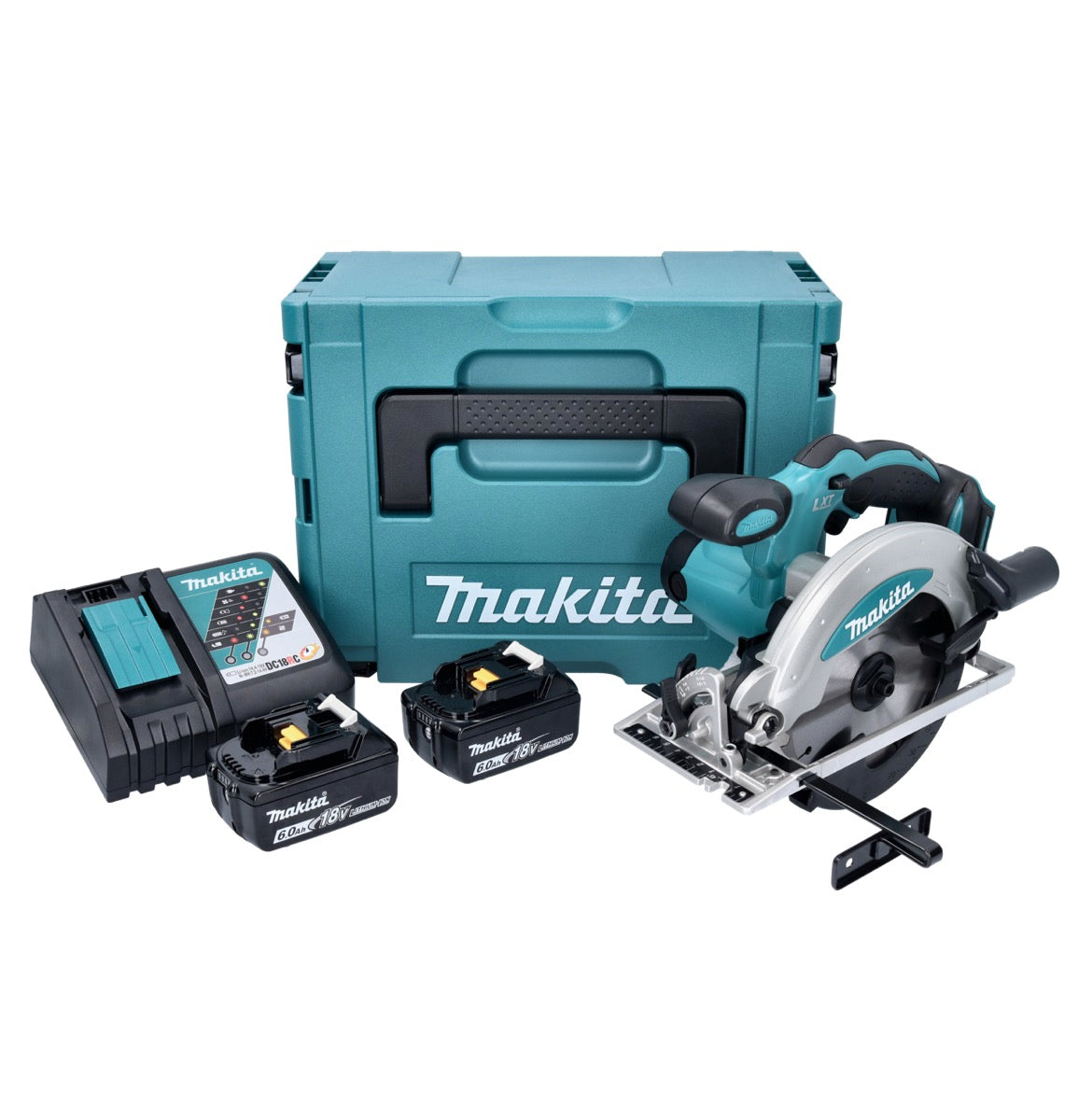 Makita DSS 610 RGJ scie circulaire sur batterie 18 V 165 mm + 2x batteries 6,0 Ah + chargeur + Makpac