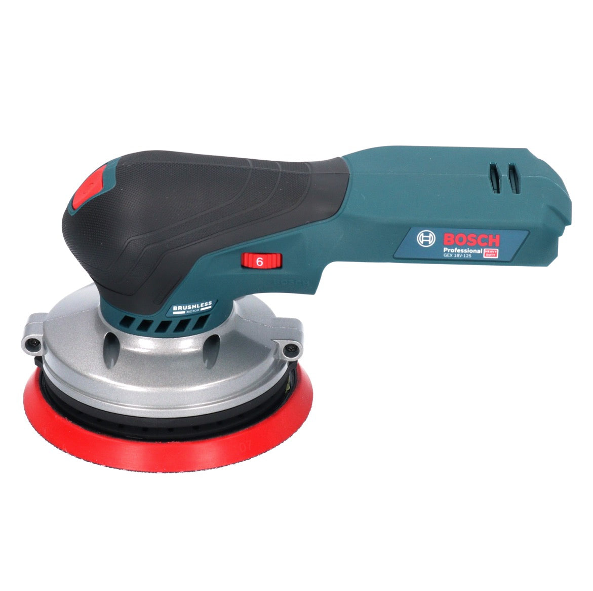 Bosch GEX 18V-125 Professional Akku Exzenterschleifer 18 V 125 mm Brushless + 1x Toolbrothers TURTLE Schleifset + L-BOXX - ohne Akku, ohne Ladegerät