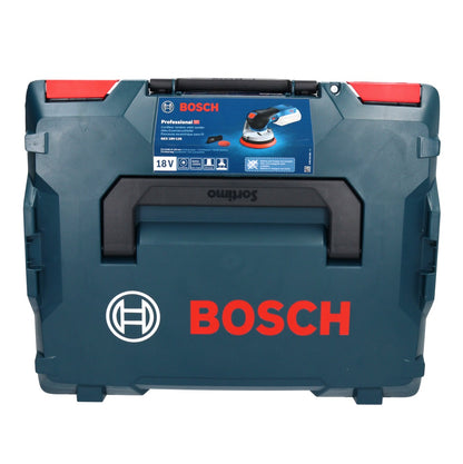 Bosch GEX 18V-125 Ponceuse excentrique professionnelle sur batterie 18 V 125 mm sans balais + 2x kit de ponçage Toolbrothers TURTLE + L-BOXX - sans batterie, sans chargeur