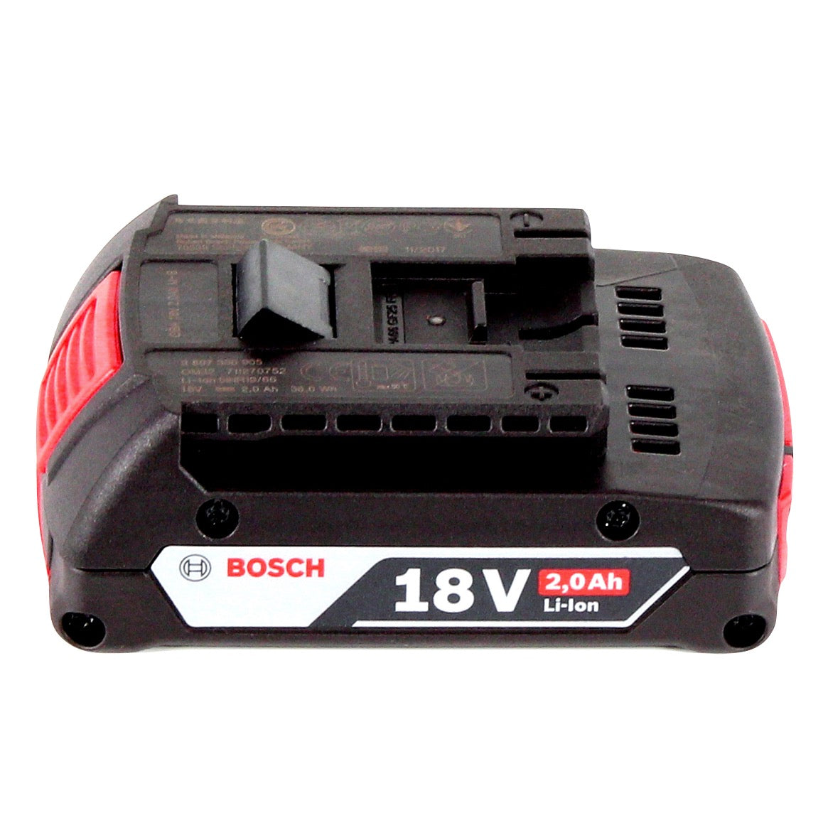 Bosch GEX 18V-125 Ponceuse excentrique professionnelle sur batterie 18 V 125 mm sans balais + 1x batterie 2,0 Ah + 1x kit de ponçage Toolbrothers TURTLE + L-BOXX - sans chargeur