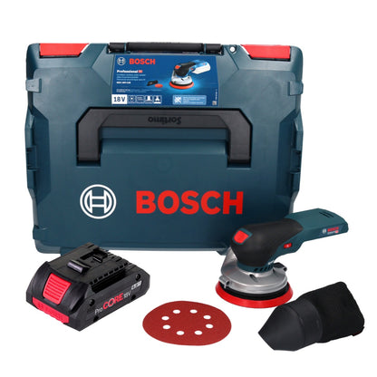 Bosch GEX 18V-125 Professional Akku Exzenterschleifer 18 V 125 mm Brushless + 1x ProCORE Akku 4,0 Ah + L-BOXX - ohne Ladegerät