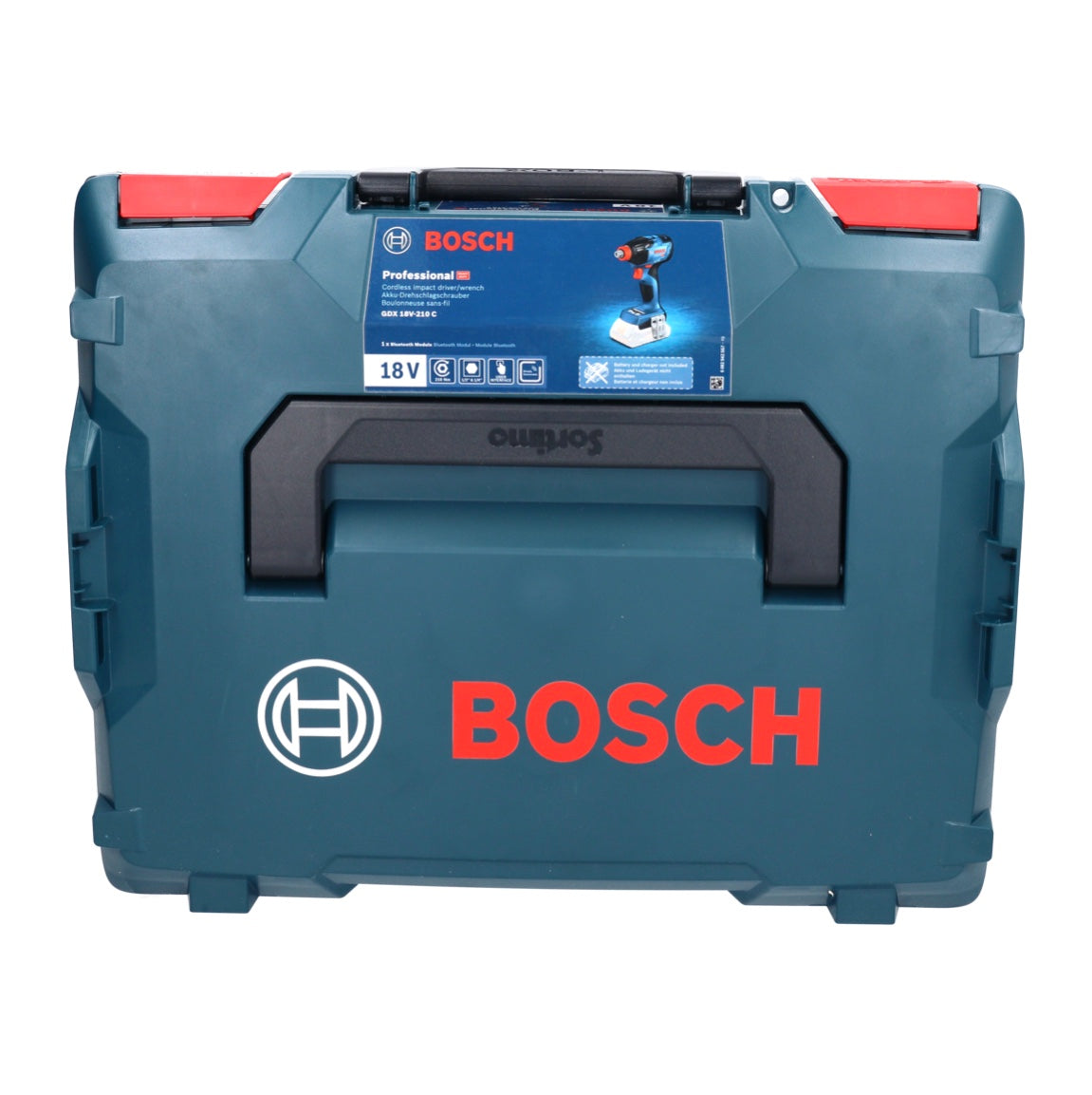 Bosch GDX 18V-210 C Professional Akku Drehschlagschrauber 18 V 210 Nm Brushless + 1x Akku 4,0 Ah + Ladegerät + Connectivity Modul + L-Boxx