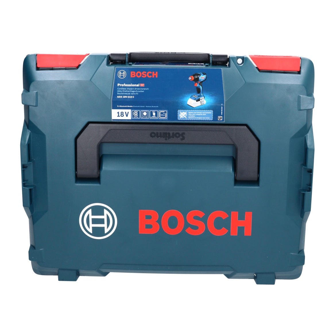 Bosch GDX 18V-210 C Professional Clé à chocs rotative sans fil 18 V 210 Nm sans balais + 2x batterie 5,0 Ah + chargeur + module de connectivité + L-Boxx