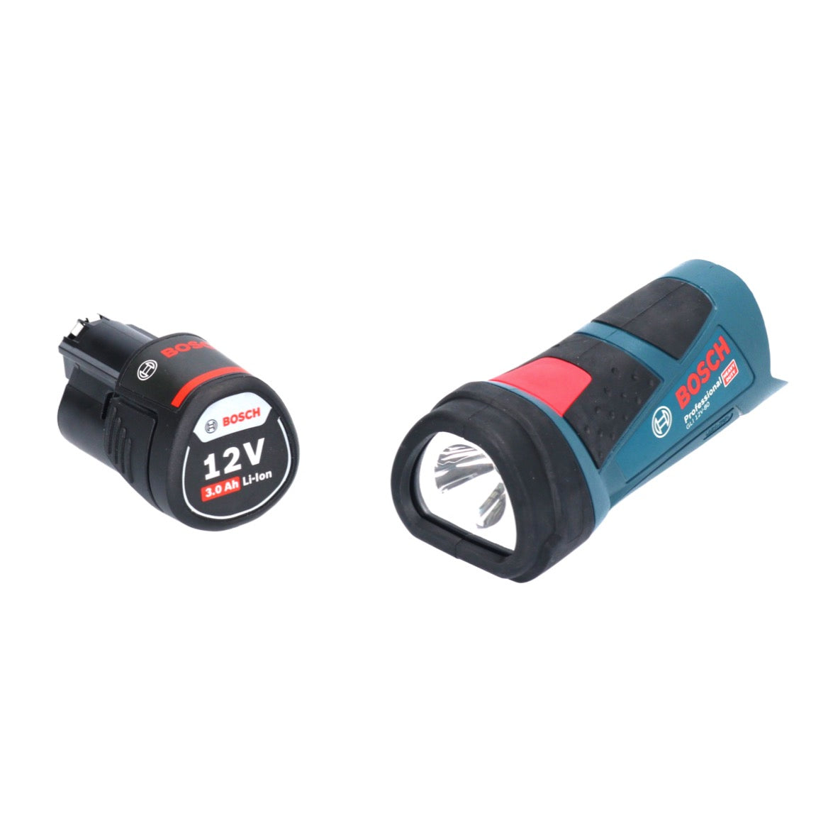 Lampe sur batterie Bosch GLI 12V-80 Professional 12 V 80 lumens + 1x batterie 3,0 Ah - sans chargeur