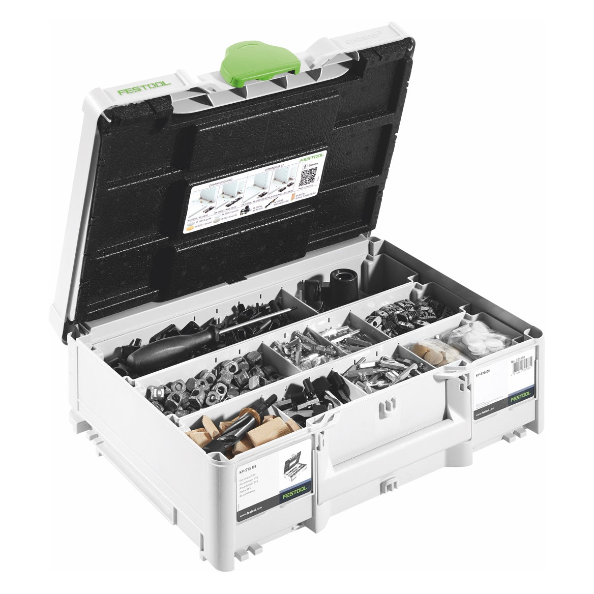 Festool KV-SYS D8 DOMINO Verbinder Sortiment ( 576797 ) für Dübelfräse DF 500 - Nachfolger von 203170 - Toolbrothers