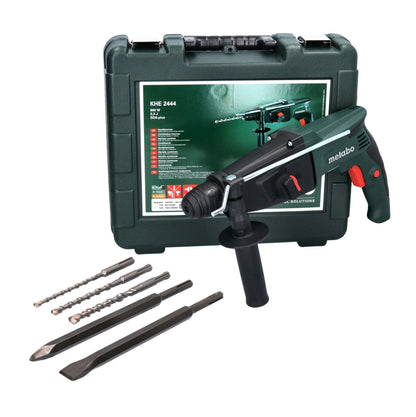 Marteau combiné Metabo KHE 2444 800 W SDS plus 2,3 J + jeu de 5 forets et burins + coffret