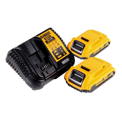 Projecteur de chantier à batterie DeWalt DCL 074 D2 18 V 5000 lm 4000 Kelvin + 2x batteries 2,0 Ah + chargeur