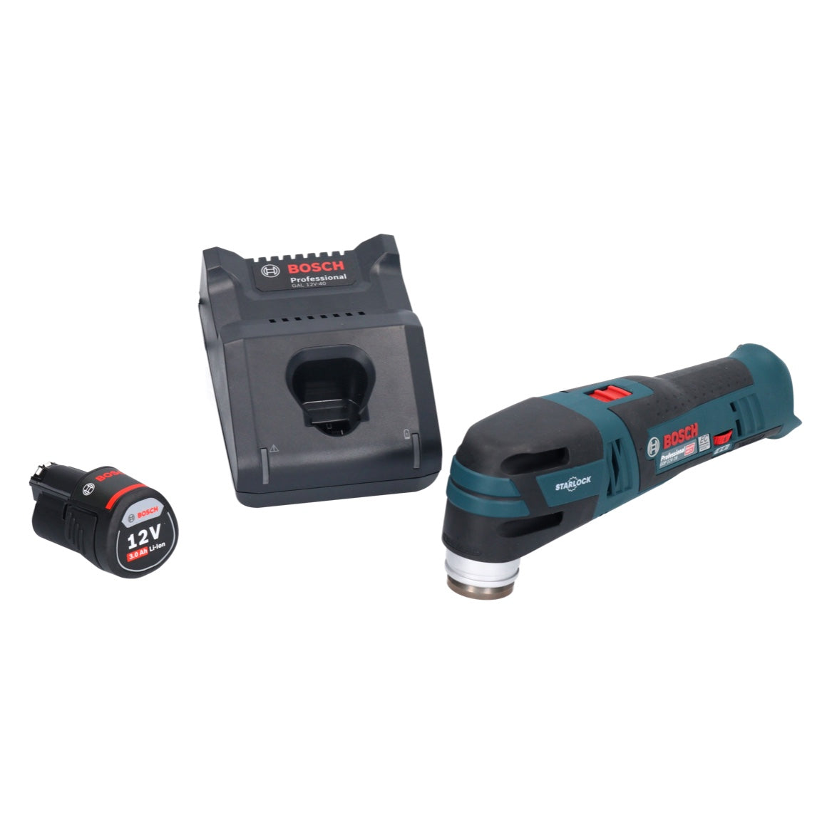 Bosch GOP 12V-28 Professional Batterie Multi Cutter Starlock Brushless + 1x batterie 3,0 Ah + chargeur