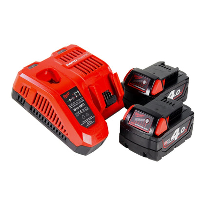 Milwaukee M18 FTR-402X Akku Fräse 18 V Brushless + 2x Akku 4,0 Ah + Ladegerät + Fräsmodule + HD Box