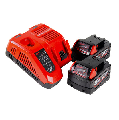 Fraiseuse à batterie Milwaukee M18 FTR-502X 18 V brushless + 2x batteries 5,0 Ah + chargeur + modules de fraisage + boîtier HD