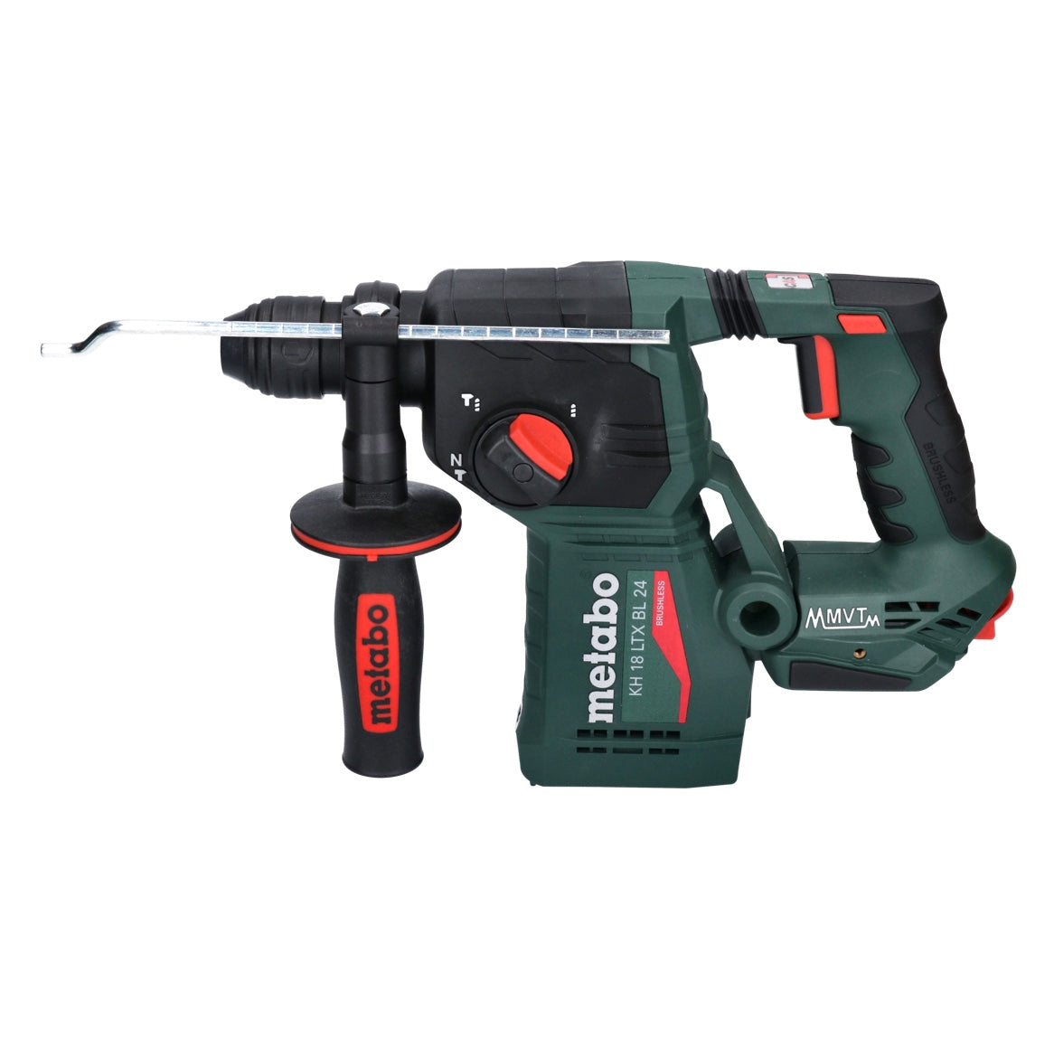 Marteau perforateur sur batterie Metabo KH 18 LTX BL 24 18 V 2,2 J SDS Plus Brushless + 1x batterie 4,0 Ah + metaBOX - sans chargeur