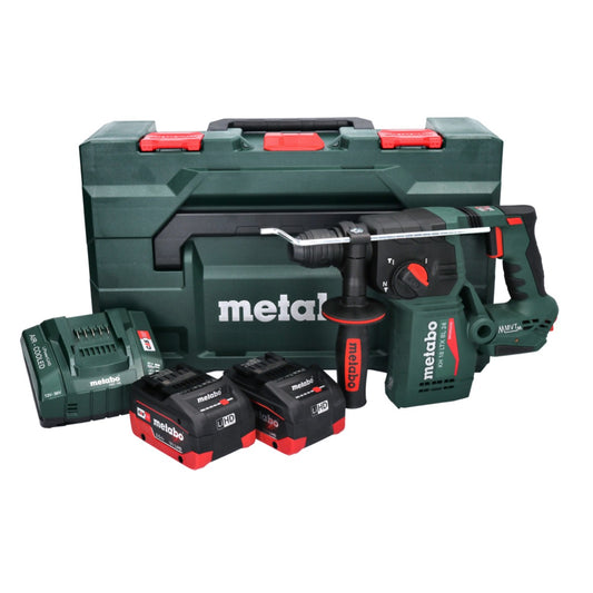 Marteau perforateur à batterie Metabo KH 18 LTX BL 24 18 V 2,2 J SDS Plus Brushless (601713660) + 2x batterie 5,5 Ah + chargeur + métaBOX