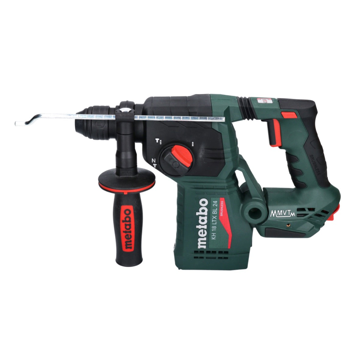 Marteau perforateur sur batterie Metabo KH 18 LTX BL 24 18 V 2,2 J SDS Plus Brushless + 1x batterie 8,0 Ah + metaBOX - sans chargeur