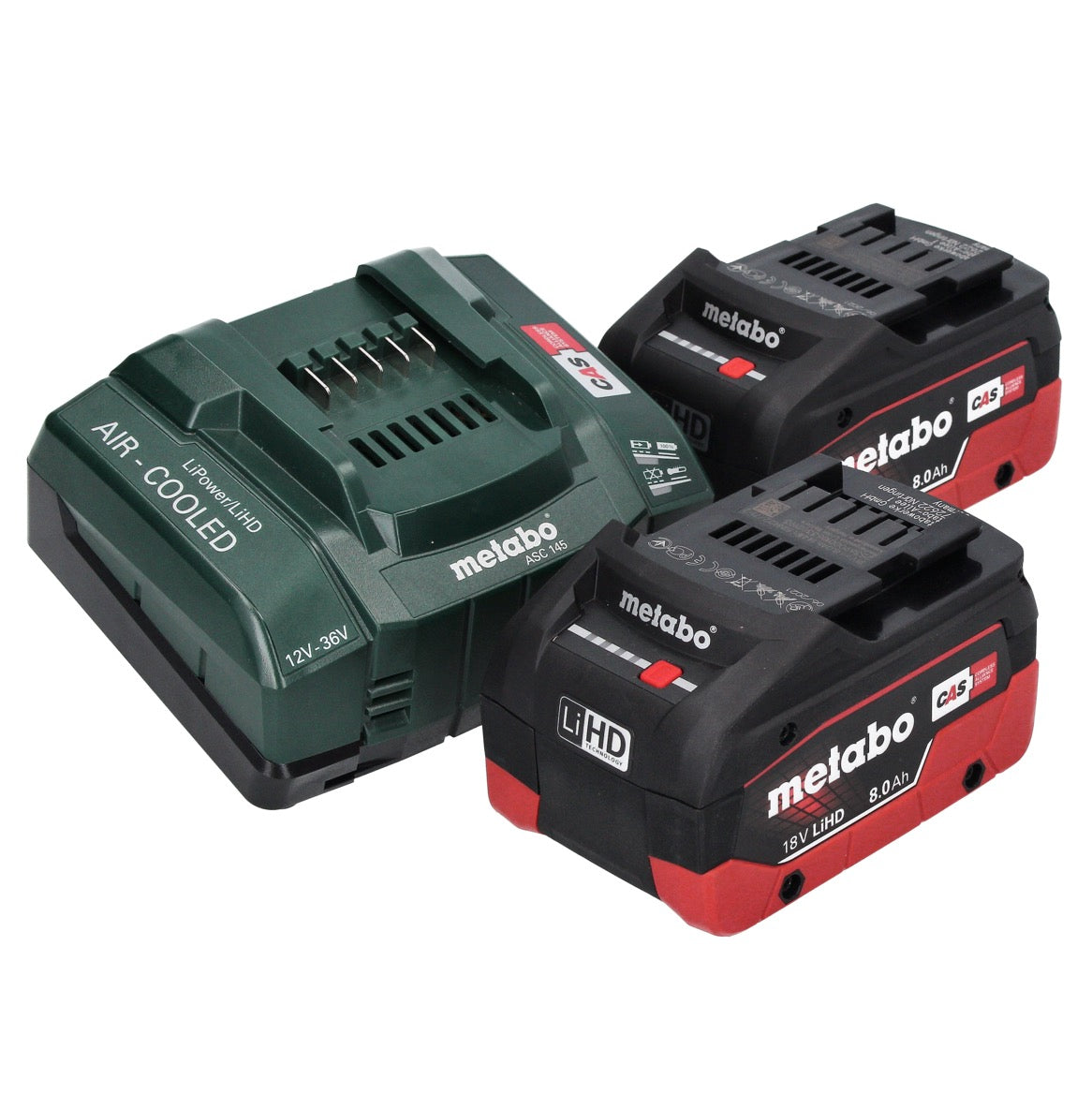 Metabo KH 18 LTX BL 24 Akku Bohrhammer 18 V 2,2 J SDS Plus Brushless + 2x Akku 8,0 Ah + Ladegerät + metaBOX