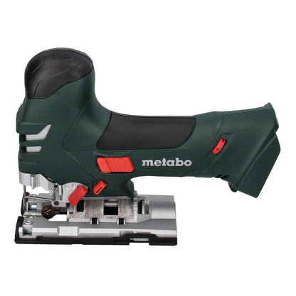 Metabo STA 18 LTX 140 Akku Stichsäge 18 V + 2x Akku 5,5 Ah + Ladegerät + 10 tlg. Stichsägeblatt Set + metaBOX