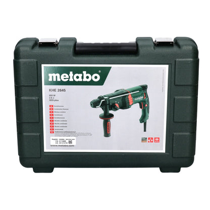 Metabo KHE 2645 Kombihammer 850 W 2,9 J SDS plus + 5 tlg. Bohrer Meißel Set + Koffer - Toolbrothers