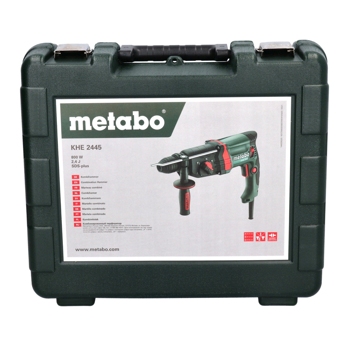 Metabo KHE 2445 Kombihammer 800 W 2,4 J SDS plus + 5 tlg. Hammerbohrer Set + Koffer - Toolbrothers