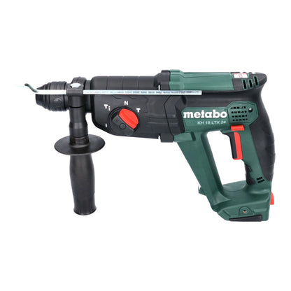 Metabo KH 18 LTX 24 Akku Kombihammer 18 V 2,1 J SDS plus + 5 tlg. Bohrer Meißel Set + metaBOX - ohne Akku, ohne Ladegerät - Toolbrothers