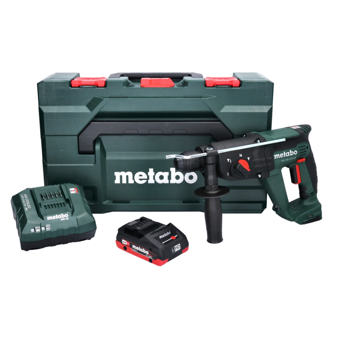 Metabo KH 18 LTX 24 Akku Kombihammer 18 V 2,1 J SDS plus + 1x Akku 4,0 Ah + Ladegerät + metaBOX - Toolbrothers