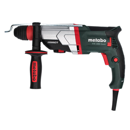 Metabo KHE 2660 Marteau combiné rapide 850 W 3 J SDS plus + jeu de 13 forets et burins + metaBOX