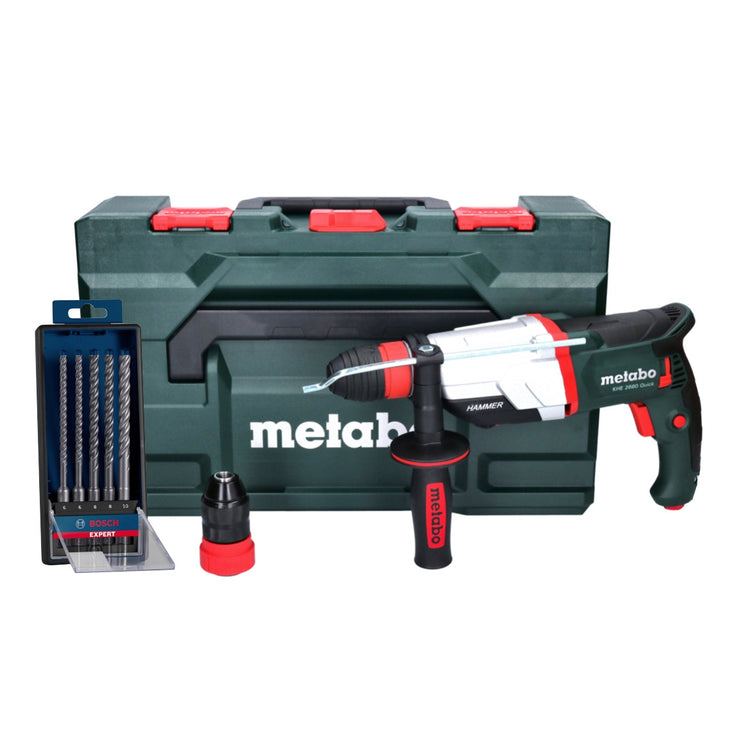 Metabo KHE 2660 Quick Kombihammer 850 W 3 J SDS plus + 5 tlg. Hammerbohrer Set + metaBOX - Toolbrothers