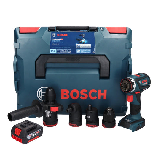 Bosch GSR 18V-60 FC Professional Akku Bohrschrauber 18 V 60 Nm Brushless + 1x Akku 5,0 Ah + Aufsätze + L-Boxx - ohne Ladegerät - Toolbrothers